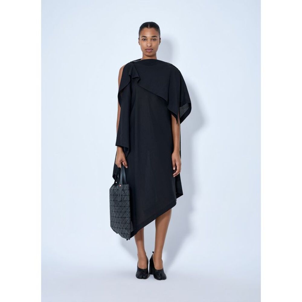 Issey Miyake Women All Squares Asymmetric Draped Midi Dress - Picture 2 of 6